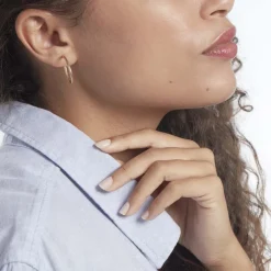 New Histoire d'Or Créoles Merraine Or Jaune