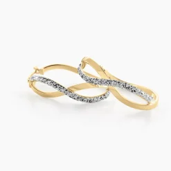 Histoire d'Or Créoles Micha Or Bicolore* Boucles D'Oreilles|Boucles D'Oreilles Créoles