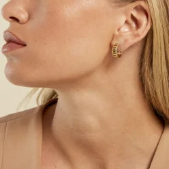 Outlet Histoire d'Or Créoles Mira Acier Jaune