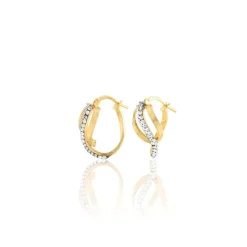 Online Histoire d'Or Créoles Mitica Or Jaune Strass