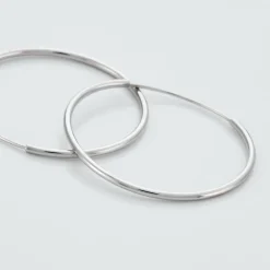 Histoire d'Or Créoles Muses Flexibles Or Blanc* Boucles D'Oreilles|Boucles D'Oreilles Créoles