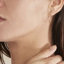 Histoire d'Or Créoles Muses Or Jaune* Boucles D'Oreilles|Boucles D'Oreilles Créoles