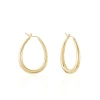 Histoire d'Or Créoles Olivia Ovale Plaqué Or Jaune* Boucles D'Oreilles|Boucles D'Oreilles Fantaisie