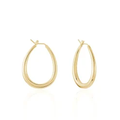 Histoire d'Or Créoles Olivia Ovale Plaqué Or Jaune* Boucles D'Oreilles|Boucles D'Oreilles Fantaisie