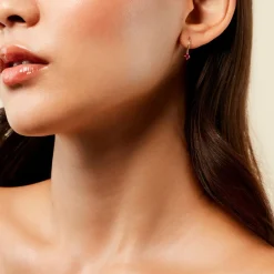 Histoire d'Or Créoles Onora Or Jaune Rubis* Boucles D'Oreilles|Boucles D'Oreilles Créoles