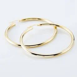 Histoire d'Or Créoles Or Jaune Rond* Boucles D'Oreilles|Boucles D'Oreilles Créoles