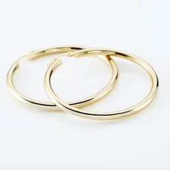 Histoire d'Or Créoles Or Jaune Rond* Boucles D'Oreilles|Boucles D'Oreilles Créoles