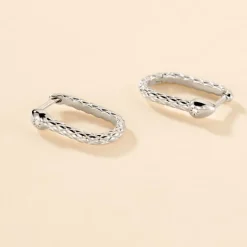 Histoire d'Or Créoles Oria Argent Blanc Oxyde De Zirconium* Boucles D'Oreilles|Boucles D'Oreilles Fantaisie