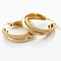 Histoire d'Or Créoles Orthys Or Jaune* Boucles D'Oreilles|Boucles D'Oreilles Créoles