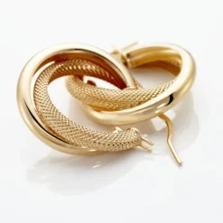 Histoire d'Or Créoles Orthys Or Jaune* Boucles D'Oreilles|Boucles D'Oreilles Créoles