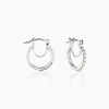 Histoire d'Or Créoles Pasha Argent Blanc Oxyde De Zirconium* Boucles D'Oreilles|Boucles D'Oreilles Fantaisie