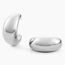 Histoire d'Or Créoles Perfect Match Acier Blanc