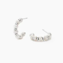 Discount Histoire d'Or Créoles Perlissima argent blanc perle de culture