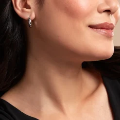 Histoire d'Or Créoles Piana Argent Blanc* Boucles D'Oreilles|Boucles D'Oreilles Fantaisie