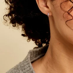 Histoire d'Or Créoles Plaqué Or Jaune Piha Oxydes De Zirconium* Boucles D'Oreilles|Boucles D'Oreilles Fantaisie