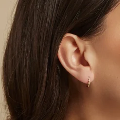 Histoire d'Or Créoles Robina Or Jaune Diamant* Boucles D'Oreilles|Boucles D'Oreilles Créoles