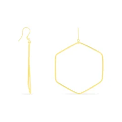 Histoire d'Or Créoles Roseane Hexagone Or Jaune* Boucles D'Oreilles|Boucles D'Oreilles Créoles