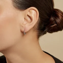 Sale Histoire d'Or Créoles Safana Argent Blanc