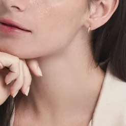 Histoire d'Or Créoles Sahar Plaqué Or Jaune Oxyde De Zirconium* Boucles D'Oreilles|Boucles D'Oreilles Fantaisie