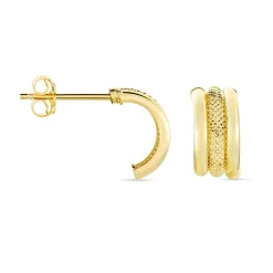 Histoire d'Or Créoles Savania Or Jaune* Boucles D'Oreilles|Boucles D'Oreilles Créoles