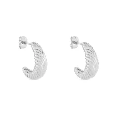 Histoire d'Or Créoles Shanice Argent Blanc* Boucles D'Oreilles|Boucles D'Oreilles Fantaisie