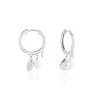 Histoire d'Or Créoles Shehla Argent Blanc Perle De Culture Oxyde De Zirconium* Boucles D'Oreilles|Boucles D'Oreilles Fantaisie