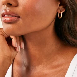 Histoire d'Or Créoles Sostrate Or Jaune* Boucles D'Oreilles|Boucles D'Oreilles Créoles