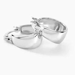 Hot Histoire d'Or Créoles Suliac Argent Blanc