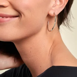 Discount Histoire d'Or Créoles Tahaa Acier Blanc