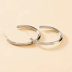 Hot Histoire d'Or Créoles Tahaa Acier Blanc