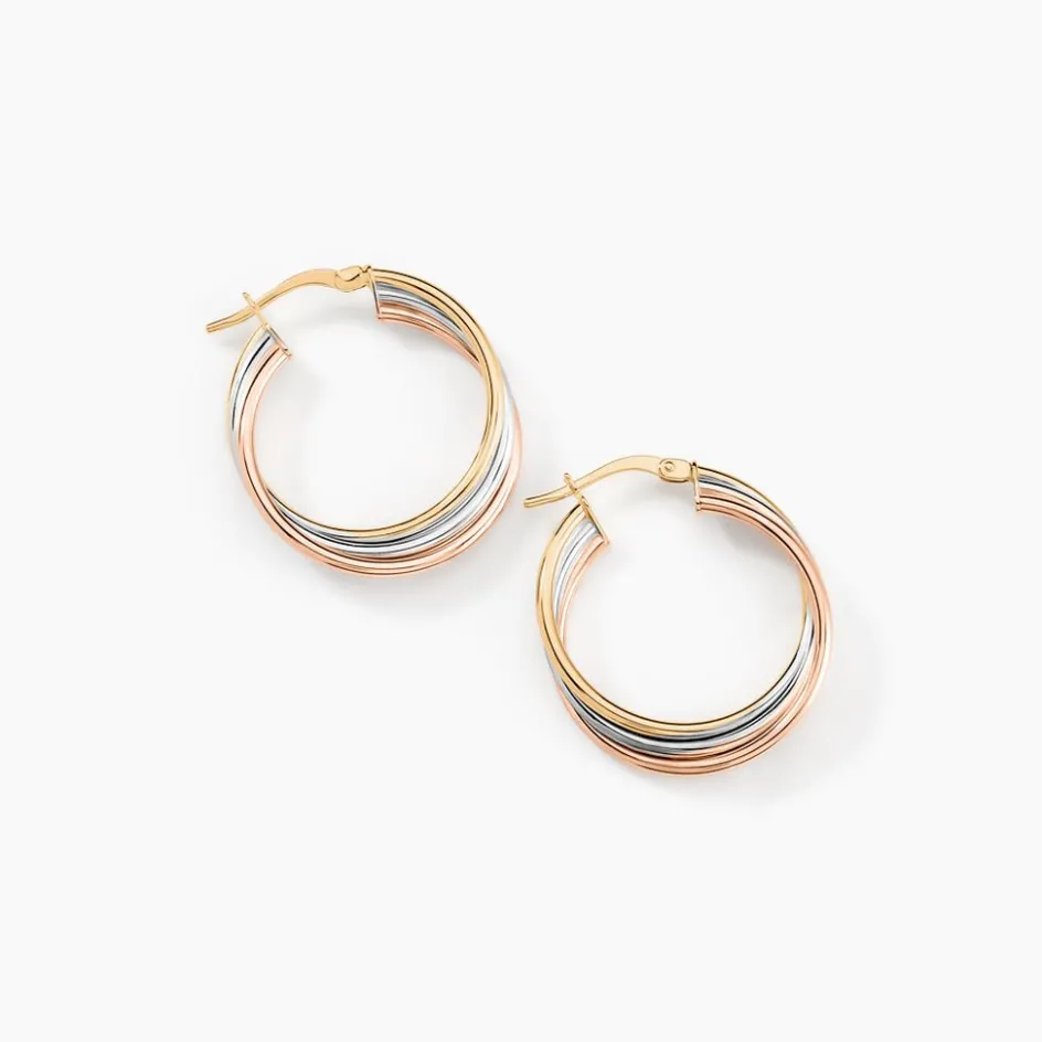 Outlet Histoire d'Or Créoles Tanya Or Tricolore