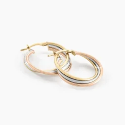 Outlet Histoire d'Or Créoles Tanya Or Tricolore