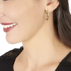 Histoire d'Or Créoles Telya Or Jaune* Boucles D'Oreilles|Boucles D'Oreilles Créoles