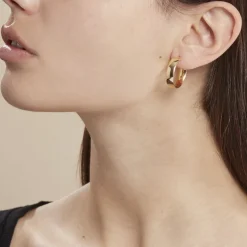 Histoire d'Or Créoles Terezia Or Jaune* Boucles D'Oreilles|Boucles D'Oreilles Créoles