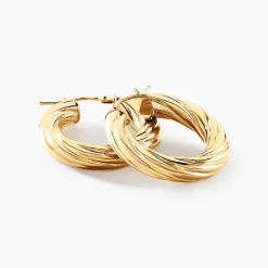 Histoire d'Or Créoles Thiago Or Jaune* Boucles D'Oreilles|Boucles D'Oreilles Créoles