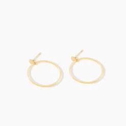 Hot Histoire d'Or Créoles Tia Geometrique Or Jaune