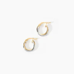 Hot Histoire d'Or Créoles Tita Or Bicolore