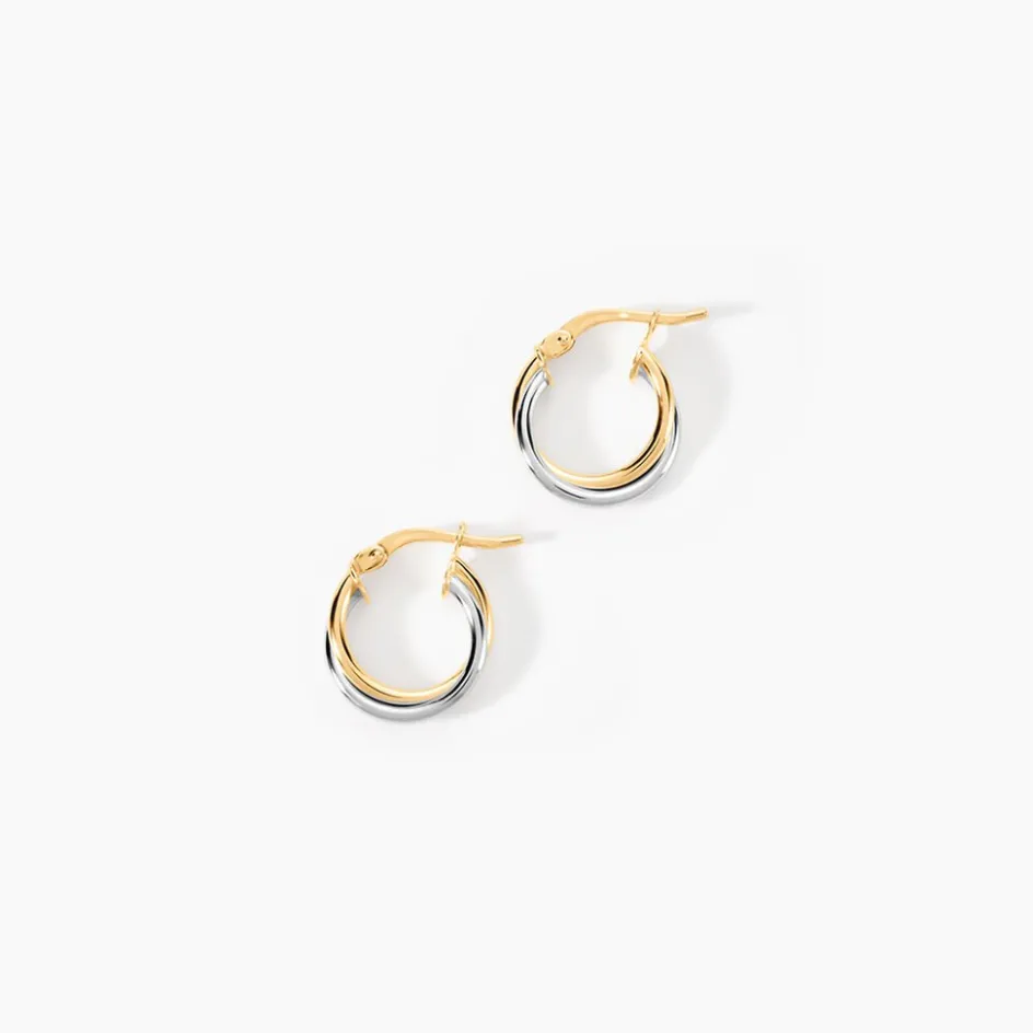 Hot Histoire d'Or Créoles Tita Or Bicolore