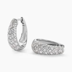 Best Histoire d'Or Créoles Tiwa De Zirconium argent blanc oxyde