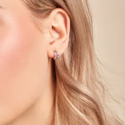 Best Histoire d'Or Créoles Two Argent Blanc