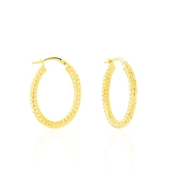 Histoire d'Or Créoles Udara Or Jaune* Boucles D'Oreilles|Boucles D'Oreilles Créoles