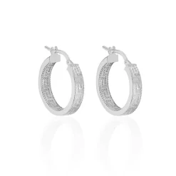 Histoire d'Or Créoles Ugenie Or Blanc* Boucles D'Oreilles|Boucles D'Oreilles Créoles