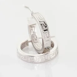 Histoire d'Or Créoles Ugenie Or Blanc* Boucles D'Oreilles|Boucles D'Oreilles Créoles