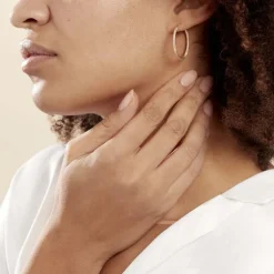 Histoire d'Or Créoles Ulrica Or Jaune* Boucles D'Oreilles|Boucles D'Oreilles Créoles