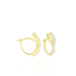 Clearance Histoire d'Or Créoles Ursella Or Jaune Strass