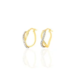 Clearance Histoire d'Or Créoles Ursella Or Jaune Strass