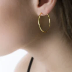 Clearance Histoire d'Or Créoles Valencina or jaune