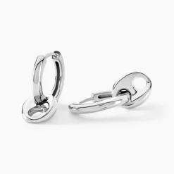 Histoire d'Or Créoles Viana Argent Blanc* Boucles D'Oreilles|Boucles D'Oreilles Fantaisie