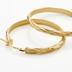 Histoire d'Or Créoles Vitali Or Jaune* Boucles D'Oreilles|Boucles D'Oreilles Créoles