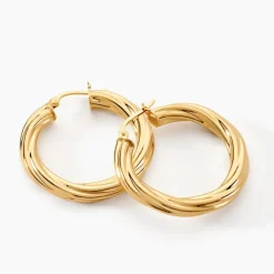 Hot Histoire d'Or Créoles Yori Or Jaune